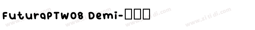 FuturaPTW08 Demi字体转换